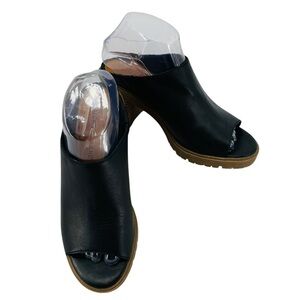 Lucky Brand Dalliey Mule Open Toe Chunky Slip-on Boho Classic Sandal Shoe Sz 7.5